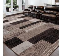 FlyDOIT Tappeto moderno patchwork geometrico, grande tappeto per soggiorno, collezione Rockwood, per interni, camera da letto, ingresso, sala da pranzo, ufficio, cameretta