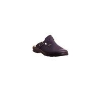 FLYFLOT ART 307 Ciabatta Ciabatte Sanitaria Sanitarie Uomo Blu Bianco Bianche Ciabatta Confort Ciabatta Pelle Fibbia Regolabile Made In Italy (41, Blu)