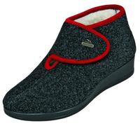 FlyFlot - Pantofole da Donna Suola in Feltro, 100% in Lana Vergine Fodera, PU, Grigio (Anthrazit), 41 EU