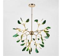 FLYFO Pietra D'agata Lampadario Moderno LED Ragazza Camera da Letto Lampada a Sospensione Altezza Regolabile Art Deco Plafoniere Sala da Pranzo Soggiorno Luce Sospesa,B,20 Heads