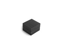 FLYFOAM | Pannello Fonoassorbente Bugnato in Poliuretano Espanso, 10 Pezzi da 33x33x3 cm, Materiale D18, Prestazioni Elevate per Assorbimento e Isolamento Acustico, Prodotto Made in Italy