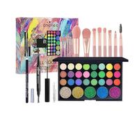 Flygragon Trousse Trucchi Donna & Ragazza 12 Pezzi - Set Cosmetics Tutto-in-Uno con Palette ombretti occhi, lucidalabbra, correttore, mascara, pennelli trucco - Ideale per Principianti e Come Regalo