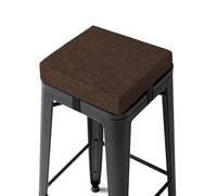 FlyGulls Cuscini per sgabello da bar spessi 6,5 cm, con laccetti, antiscivolo, 30 x 30 cm, quadrati, con fodera lavabile, 1 confezione da 1 cuscino per sedie piccole per interni, per bar, bistrot