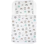 FlyIdeas Lenzuola Next to Me 90x50 cm, 100% Cotone - Set Biancheria Completo con Coprimaterasso Impermeabile - Lenzuola Compatibili Next2Me 95x55 / 90x50, Bears