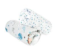 FlyIdeas Set 2 Lenzuola con Angoli Culla Neonato 90x50 cm - 100% Cotone Morbide e Traspiranti - Compatibili con Culla Next to Me e Kinderkraft Neste Up