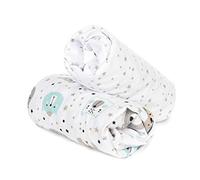 Flyideas Set 2 Lenzuola con Angoli in Flanella per Culle e Lettini Neonato, 160x80 cm - 100% Caldo Cotone Morbido Lenzuolo Invernale per Lettino Bambini