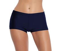 FLYILY Donna Pantaloncini da Bagno Rapida Pantaloncini da Bagno più Gamba Calibro Pantaloncini Alto Pettinato(Navy,3XL)