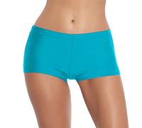 FLYILY Donna Pantaloncini da Bagno Rapida Pantaloncini da Bagno più Gamba Calibro Pantaloncini Alto Pettinato(Blue,XL)