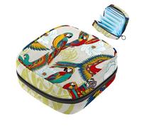 Flying Beautiful Phoenix and Flower - Borsa per assorbenti igienici, grande tasca mestruale con cerniera, per assorbenti mestruali, per ragazze e donne