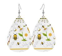 Flying Bees Daisy Honey Orecchini In Pelle Moda Orecchini Leggera Orecchino In Pelle Per Decorazioni Cosplay