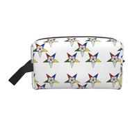 Flying Bees Daisy Honey Print Storage Bag - Borsa da viaggio resistente, organizer portatile per trucchi e cosmetici con cerniera, Stelle Orientali Stelle, taglia unica