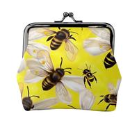 Flying Bees Daisy Honeys - Portafoglio leggero minimalista per pendolari scolastici e lavorativi, Nero , Taglia unica, Portamonete