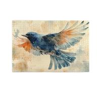 Flying Bluebird - Puzzle da 1000 pezzi per adulti in legno per adulti, idea regalo per la casa