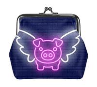Flying Cartoon Coin Purse Kiss Lock Change Purse Vintage Trinkets Pouch