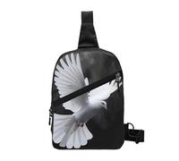 Flying Dove, borsa a tracolla con stampa a tracolla, per uomo e donna, pieghevole, per attività all'aperto, Colomba volante, One Size, Zaino casual