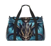 Flying Dragon - Borsa da viaggio a mano, design alla moda, grande capacità di archiviazione, adatta per viaggi di lavoro e viaggi brevi, nera, taglia unica