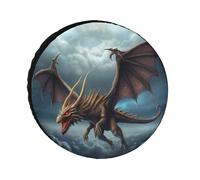 Flying Dragon - Copertura universale per pneumatici da rimorchio, impermeabile, per rimorchi, camion, roulotte, SUV, 24-36 pollici (adatta per ruote da 24 pollici