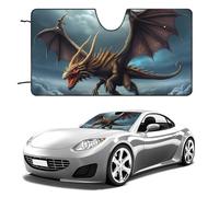 Flying Dragon Parasole per parabrezza per auto, berlina, SUV, camion, universale, riflettente, parasole per finestrini anteriori, pieghevole, protegge dai raggi UV e mantiene gli interni freschi
