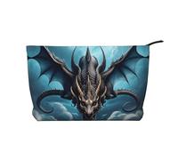 Flying Dragon - Trousse per cosmetici, in velluto a coste, con chiusura a cerniera, adatta per viaggi, campeggio e uso quotidiano