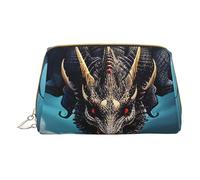 Flying Dragon - Trousse portatile per cosmetici, da viaggio, unisex, con chiusura a cerniera, adatta per l'uso quotidiano, bianco, Taglia unica