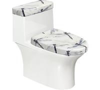 Flying Dragonfly - Set di 2 coprisedili per WC, con coperchio del serbatoio, adatti per WC a forma di U o estesi, perfetti per inaugurazione della casa, compleanni e regali