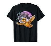 Flying Duck Moon Night Bird Cute Duck Graphics Maglietta