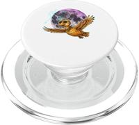Flying Duck Moon Night Bird Cute Duck Graphics PopSockets PopGrip per MagSafe
