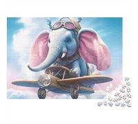 Flying Elephant Pilot Puzzle Da 1000 Pezzi in Cartone Riciclato Extra Spesso Per Hobbyisti Di Puzzle, Allenamento Cognitivo E Logico, Attività Di Tempo Libero Nel Weekend, Top Valutato Rapporto Quali