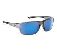 Flying Fisherman Occhiali da sole rettangolari Chordata, Montatura Grigio Cristallo Opaco/Lente Specchiata Blu Fumo, Medium