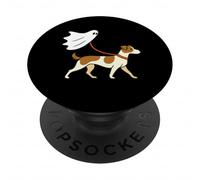 Flying Ghost Walking Jack Russel Terrier - Cane Mamma Papà Pet PopSockets PopGrip Adesivo