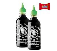 FLYING GOOSE Hoi Sin salsa - piccante, tappo verde, salsa speziata dalla Thailandia, confezione da 2 (2 x 455 ml) - Trinovi