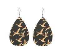 Flying Goose Orecchini Penzolare Orecchini In Pelle Leggera Accessori Per Carnevale Donne Feste