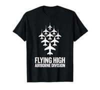 Flying High Airborne Division Fighter Jet Pride Maglietta