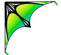 Flying Hoofer Delta, aquilone per adulti e bambini, 152,4 x 76,2 cm, a linea singola, facile da far volare, completo di cavo per aquilone da 91,4 m e manico