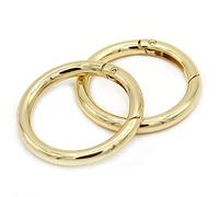 Flying Horse66 Moschettone rotondo, a molla, gancio a molla, per portachiavi, borse, borse (42 mm)