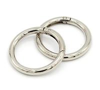 Flying Horse66 Moschettone rotondo a molla, moschettone rotondo con anello a molla (42 mm)