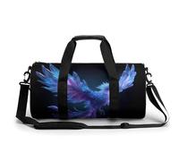 Flying Ice Phoenix in Magical Glow Borsa da viaggio da palestra per donne e uomini borsa da viaggio cilindrica borsa da allenamento sportiva con tracolla