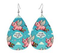Flying Pigs Lgbtq Rainbow Donna Orecchini Eleganti Orecchini Pendenti Lunghi Orecchino A Gancio Per Festa Sera Matrimonio