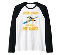 Flying Planes è una specie di mia cosa Funny Woman Airplane Maglia con Maniche Raglan