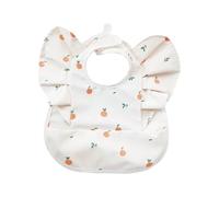 Flying Sleeve Baby Food Catcher Bib Angel Wing Progettato Bavaglino PU Water Proofing Strato Neonati Alimentazione Saliva Asciugamano Alla Moda Neonato Alimentazione Grembiule, Piccolo Kumquat, Taglia