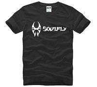 Flying Spirit Band Soulfly Torrent Metal Heavy Metal Rock Unisex 100% Cotton Short-Sleeve T-Shirts Black L