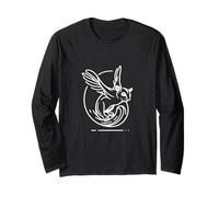 Flying Sugar Glider Line Art Design Animale Selvatico Maglia a Manica
