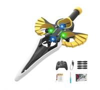 Flying Sword RC Glider, RC Controllato con pilota automatico e stabilizzatore giroscopico, aereo acrobatico a 3 velocità, facile da far volare, giocattolo da esterno per adulti e ragazzi (modello con