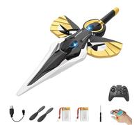 Flying Sword Rc Glider, Remote Flying Sword, 2025 New Stunt Remote-Controlled, with Autopilot & Gyro Stabilizer, 3-Speed Control, Lightweight Easy to Fly Rc Glider for Teens (Dual-control version,#1)