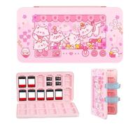 FlyingMage Switch 2 Game Case Holder for Nintendo Switch 2/OLED/Lite Games & Micro SD Cards, Cute Switch2 Game Card Holder Cartridge Case with 24 slot Game Card Storage, Pink Claw Machine, Dolce