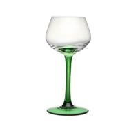 FLYIODFCXV Bicchiere da Champagne, 1 Set di Bicchieri da Champagne con Stelo Verde e Pancia Grande, capacità 4,73 oz for Incontri Gli Amici