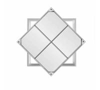 FLYIODFCXV Coperchio per pozzetto Invisibile, con Eccellente Resistenza alla Compressione e stabilità, Durevole(40 * 40 * 5cm/15.7 * 15.7 * 1.96in)