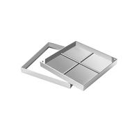 FLYIODFCXV Coperchio per pozzetto Invisibile, Coperchio Quadrato for Fossa settica con Base, ha un'eccellente Resistenza al carico e alla Compressione(40 * 40 * 5cm/15.7 * 15.7 * 1.96in)