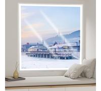 FLYIODFCXV Cornici retrò, Kit di isolamento trasparente for interni, pellicola termoretraibile, tiene fuori il freddo, la tempesta, caldo in inverno e fresco in estate, correnti d'aria(105x200cm)