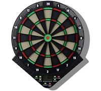 FLYIODFCXV Disco da Freccette, Bersagli digitali for Freccette con Punta Morbida da 16,5", Display LCD for Il punteggio, 18 Giochi e 159 Varianti 6 g, for Bambini Adulti